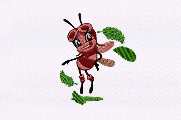 A Close Look at the Queen Bee Embroidery Design