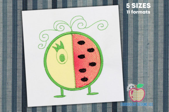 A Designer’s Test: Cartoon Watermelon Applique for Gifts