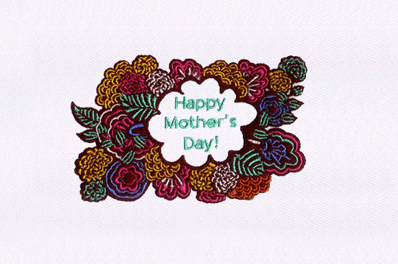 A Festive Embroidered Tribute to Mother's Day