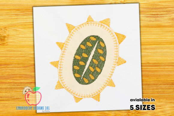 A Professional Review of the Kiwano Fruit Embroidery Design for Business Use