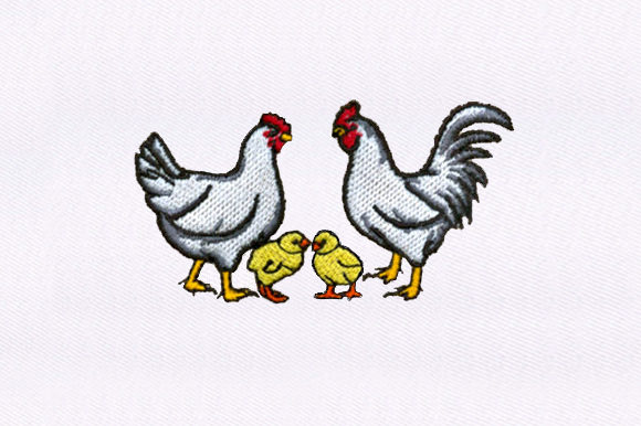 Chickens Chicks Embroidery Design Review for Boutique Apparel