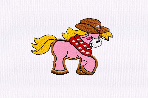 Cowboy Horse: A Rustic Embroidery Design for Holiday Crafting