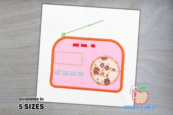 Embroidery Designer's Review of the Radio Station Applique