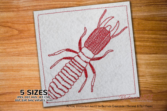 Reviewing Termite Creature Redwork for Personalized Gift Projects