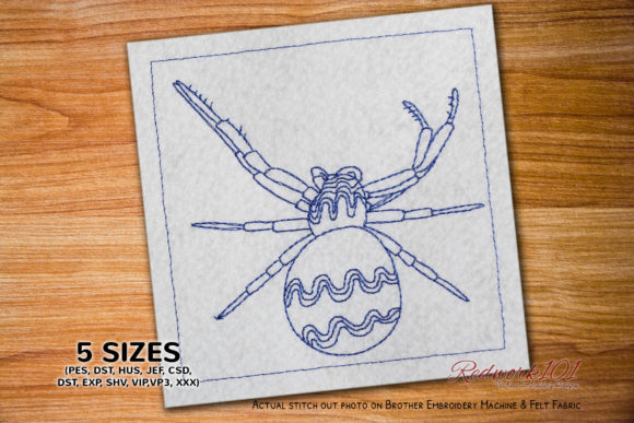 Why Crab Shaped Thomisidae Redwork is a Smart Choice